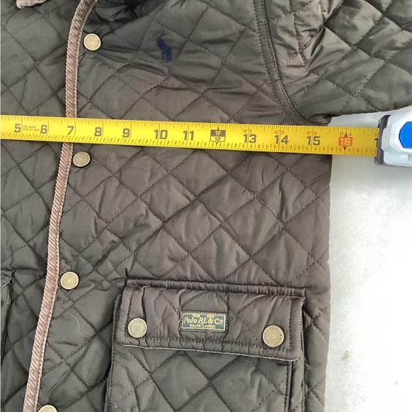 Polo Ralph Lauren Toddler 4-5T Brown Quilted Bomber Barn Zipper Jacket Coat - Picture 7 of 8